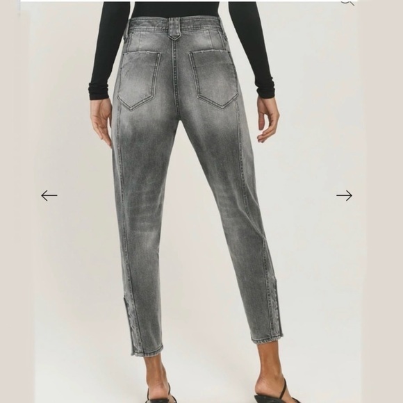 NWT Something Navy Roxie Snap Denim Jeans Washed Black Size 0 - Picture 3 of 12